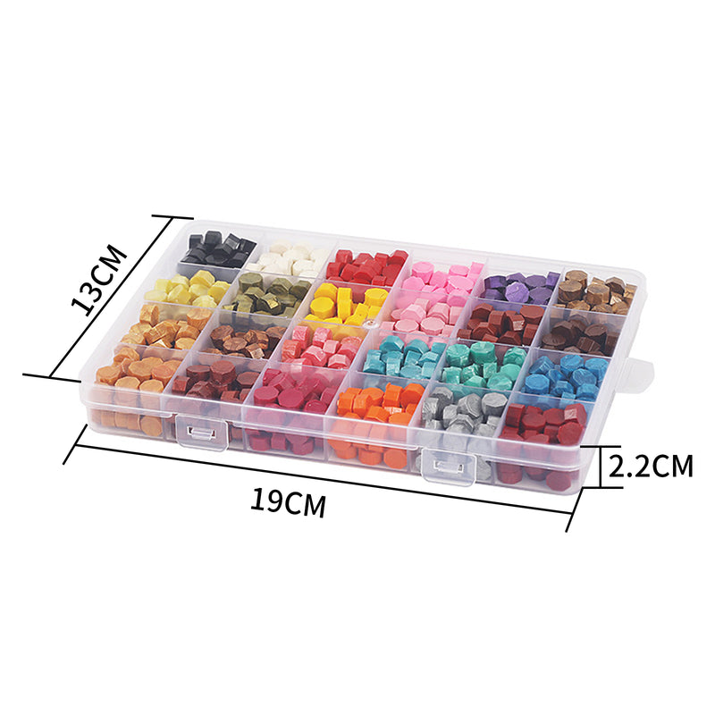 Vintage DIY Octagonal Sealing Wax Tablet Seal Stamp Wax Beads Wedding Wax
